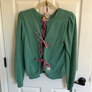 Le Lion Sweater tie-back size Medium